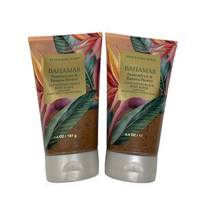 2 Bath & Body Works Scrubs Bahamas Passionfruit & Banana Flower